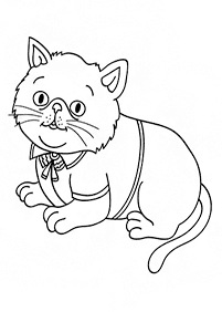 Desenhos de gatos para colorir – Página de colorir 42