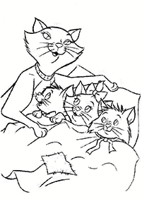 Desenhos de gatos para colorir – Página de colorir 44