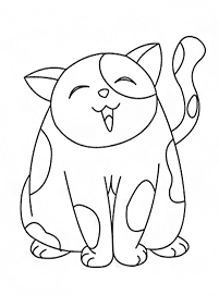 Desenhos de gatos para colorir – Página de colorir 46