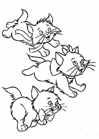 Desenhos de gatos para colorir – Página de colorir 48