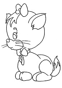 Desenhos de gatos para colorir – Página de colorir 55