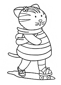 Desenhos de gatos para colorir – Página de colorir 60