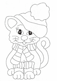 Desenhos de gatos para colorir – Página de colorir 64