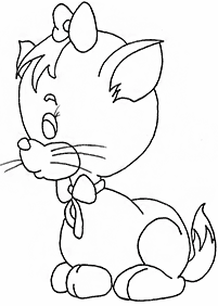 Desenhos de gatos para colorir – Página de colorir 73