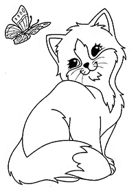 Desenhos de gatos para colorir – Página de colorir 78