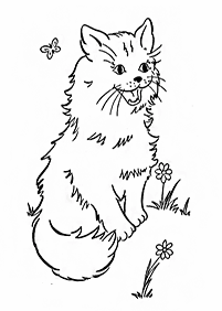 Desenhos de gatos para colorir – Página de colorir 81