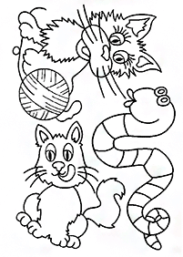 Desenhos de gatos para colorir – Página de colorir 82