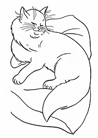 Desenhos de gatos para colorir – Página de colorir 83