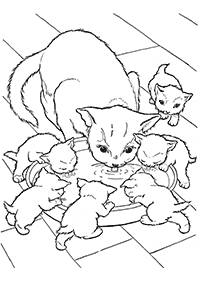 Desenhos de gatos para colorir – Página de colorir 87