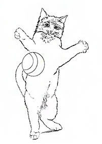 Desenhos de gatos para colorir – Página de colorir 99