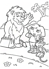 Desenhos de leões para colorir – Página de colorir 91