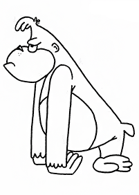 Desenhos de macacos para colorir – Página de colorir 58