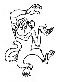 Desenhos de macacos para colorir – Página de colorir 78