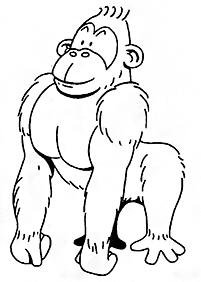 Desenhos de macacos para colorir – Página de colorir 82