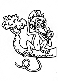 Desenhos de macacos para colorir – Página de colorir 84
