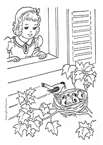 Desenhos de pássaros para colorir – Página de colorir 88