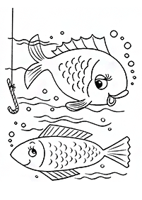 Desenhos de peixes para colorir – Página de colorir 103