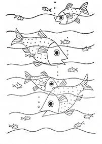 Desenhos de peixes para colorir – Página de colorir 30