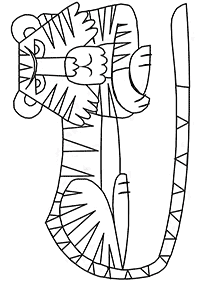 Desenhos de tigres para colorir – Página de colorir 30