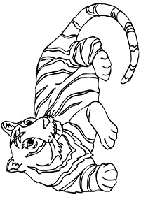 Desenhos de tigres para colorir – Página de colorir 35