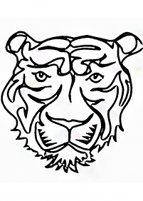 Desenhos de tigres para colorir – Página de colorir 36