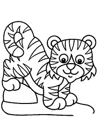 Desenhos de tigres para colorir – Página de colorir 47