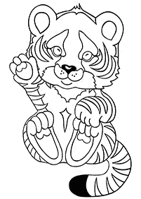 Desenhos de tigres para colorir – Página de colorir 57