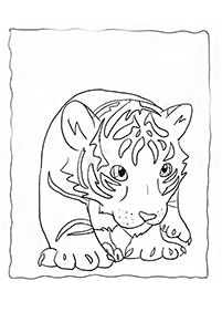 Desenhos de tigres para colorir – Página de colorir 61