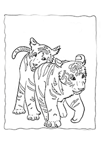 Desenhos de tigres para colorir – Página de colorir 69