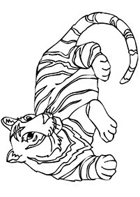 Desenhos de tigres para colorir – Página de colorir 74