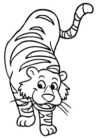 Desenhos de tigres para colorir – Página de colorir 77