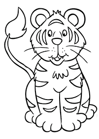 Desenhos de tigres para colorir – Página de colorir 78