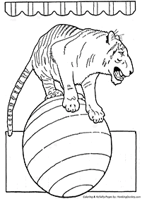 Desenhos de tigres para colorir – Página de colorir 80