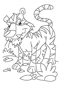 Desenhos de tigres para colorir – Página de colorir 81