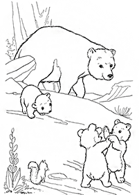 Desenhos de ursos para colorir – Página de colorir 67