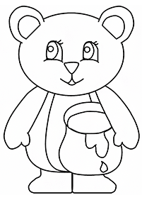 Desenhos de ursos para colorir – Página de colorir 85