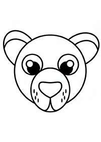 Desenhos de ursos para colorir – Página de colorir 86