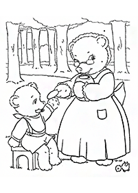 Desenhos de ursos para colorir – Página de colorir 88