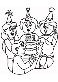 desenhos de aniversário para colorir - Página de colorir 59