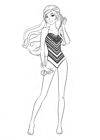 Desenhos para colorir da Barbie - Página de colorir 100