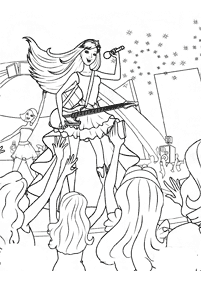 Desenhos para colorir da Barbie - Página de colorir 107