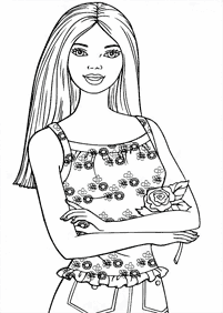 Desenhos para colorir da Barbie - Página de colorir 109