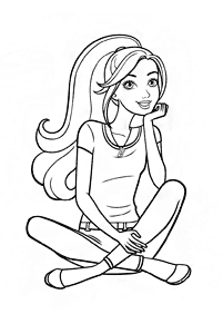 Desenhos para colorir da Barbie - Página de colorir 60