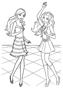 Desenhos para colorir da Barbie - Página de colorir 90