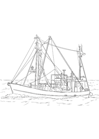 desenhos de barco para colorir - Página de colorir 30