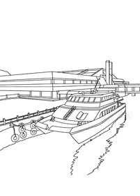 desenhos de barco para colorir - Página de colorir 8