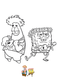 Desenhos para colorir do Bob Esponja – Página de colorir 44