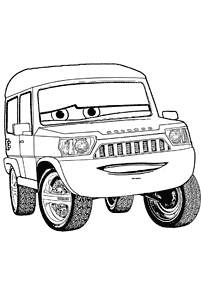 Desenhos para colorir de Carros (Disney) – Página de colorir 140