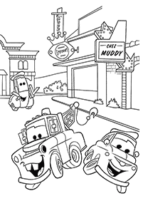 Desenhos para colorir de Carros (Disney) – Página de colorir 61