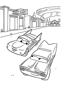 Desenhos para colorir de Carros (Disney) – Página de colorir 89